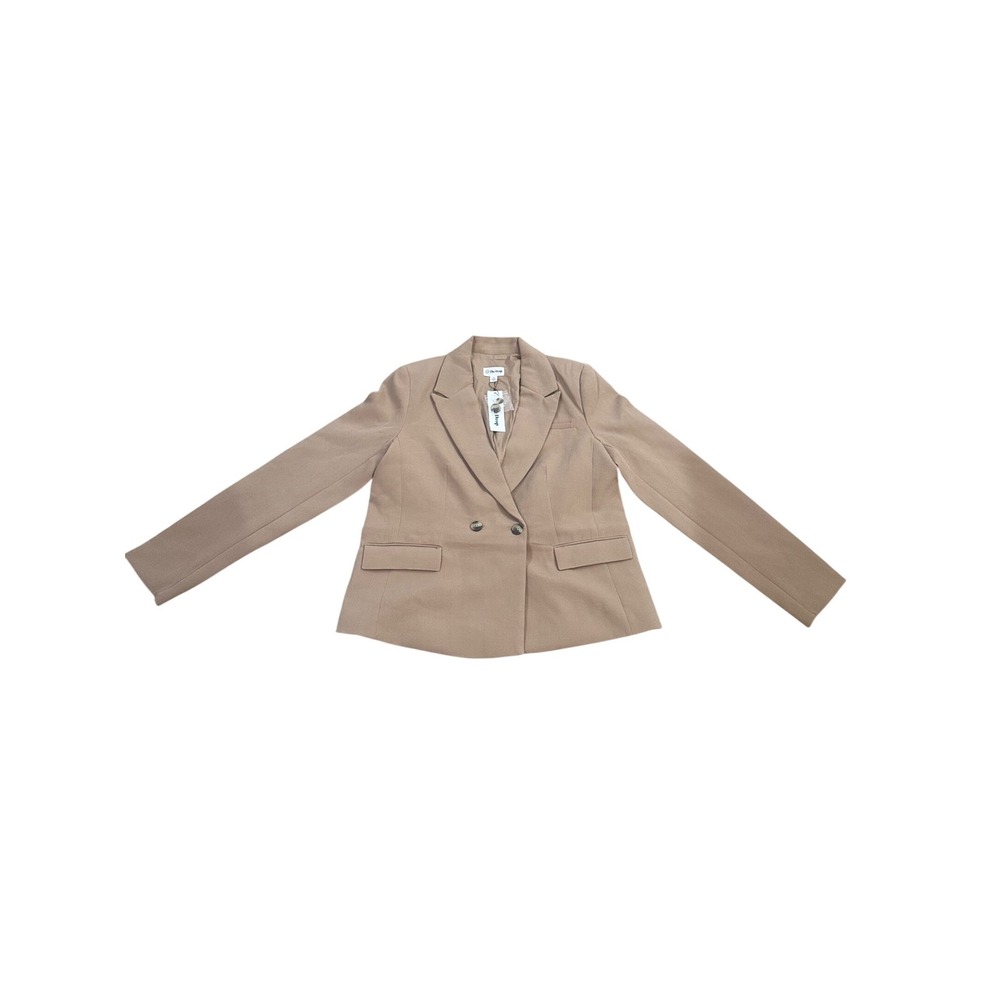 The Drop Jones Classic Slim Fit Blazer Camel Double Breasted Size M NWT - Picture 1 of 10